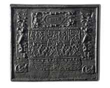 ‡ A CAST IRON FIREBACK