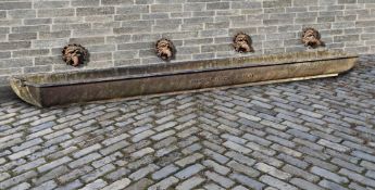 ‡ A LARGE FRENCH CAST IRON FEED TROUGH