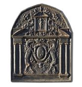 ‡ A CAST IRON FIREBACK