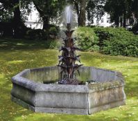 ‡ A FRENCH CAST IRON FOUNTAIN