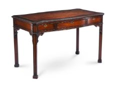 A MAHOGANY CENTRE WRITING OR LIBRARY TABLEBY WARING & GILLOW, IN GEORGE III STYLE, 20TH CENTURY