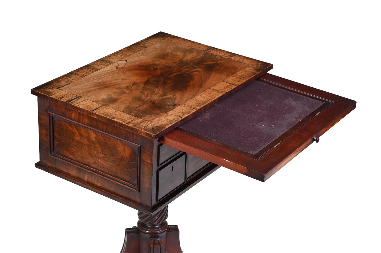 Y A REGENCY MAHOGANY PEDESTAL WORK TABLE, EARLY 19TH CENTURY - Image 2 of 2