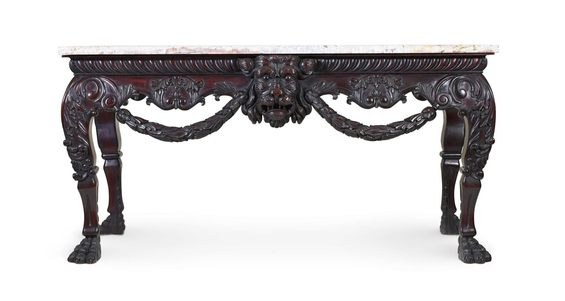 A VICTORIAN MAHOGANY SIDE TABLE, LATE 19TH CENTURY - Image 2 of 6