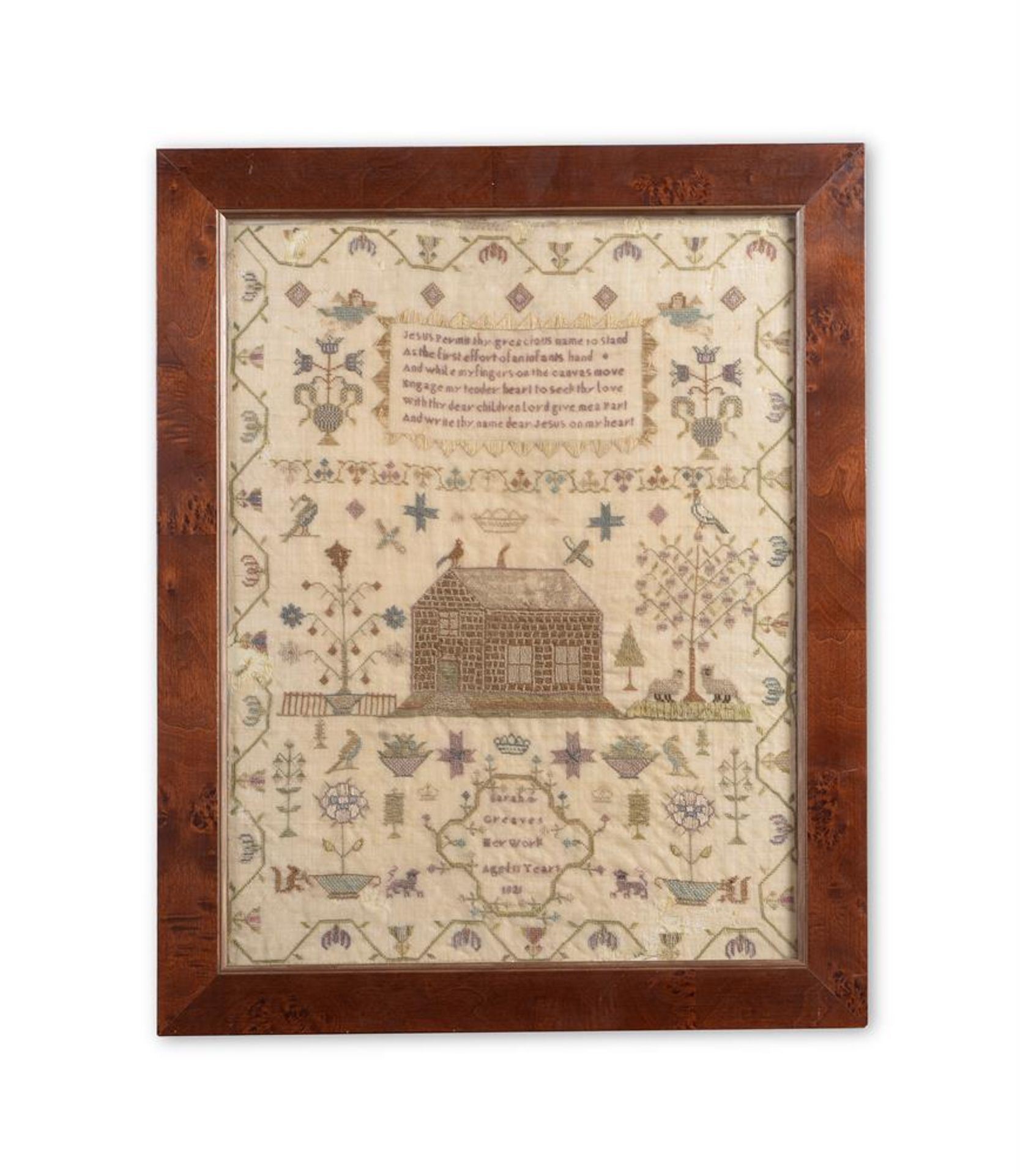 TWO NEEDLEWORK SAMPLERS, DATED 1794 AND 1825 RESPECTIVELY