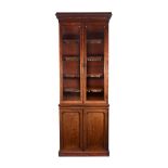 A VICTORIAN MAHOGANY BOOKCASE CIRCA 1850