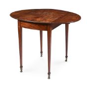 Y A GEORGE III PADOUK OVAL PEMBROKE TABLE LATE 18TH CENTURY