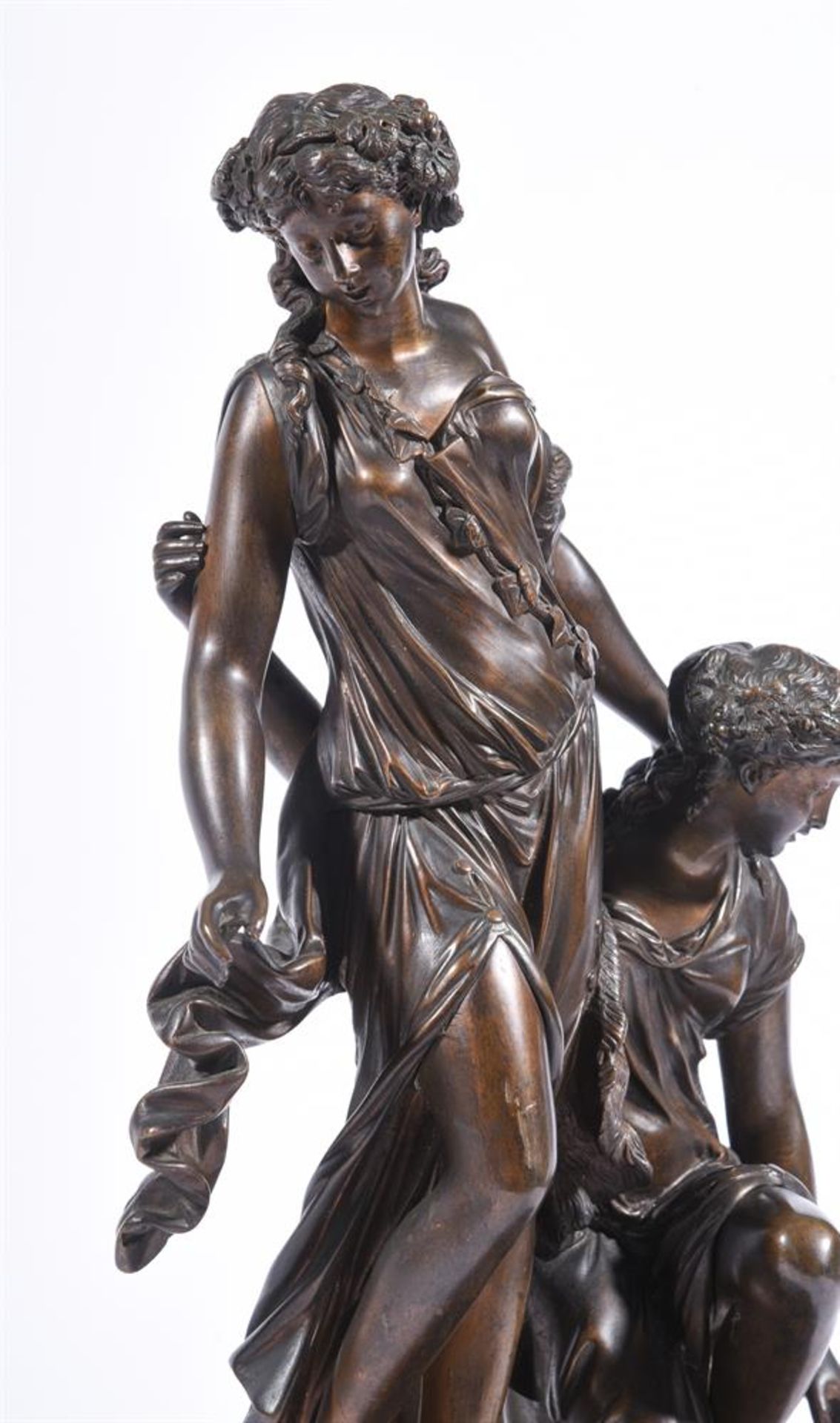 A BRONZE FIGURE OF BACCHANTES BY RAINGO FRERES, LATE 19TH CENTURY - Image 2 of 5