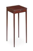 A VICTORIAN MAHOGANY URN STAND, LATE 19TH CENTURY