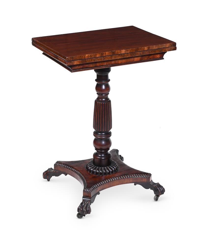 A REGENCY MAHOGANY READING AND GAMES TABLE, EARLY 19TH CENTURY - Image 2 of 3