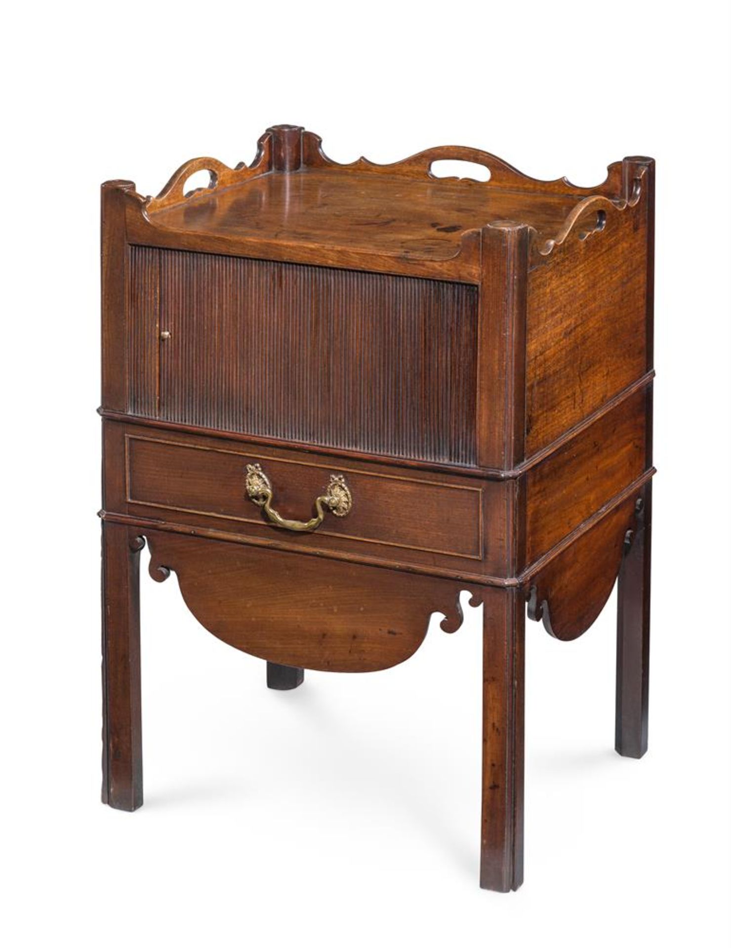 A GEORGE III MAHOGANY NIGHT COMMODE, CIRCA 1780