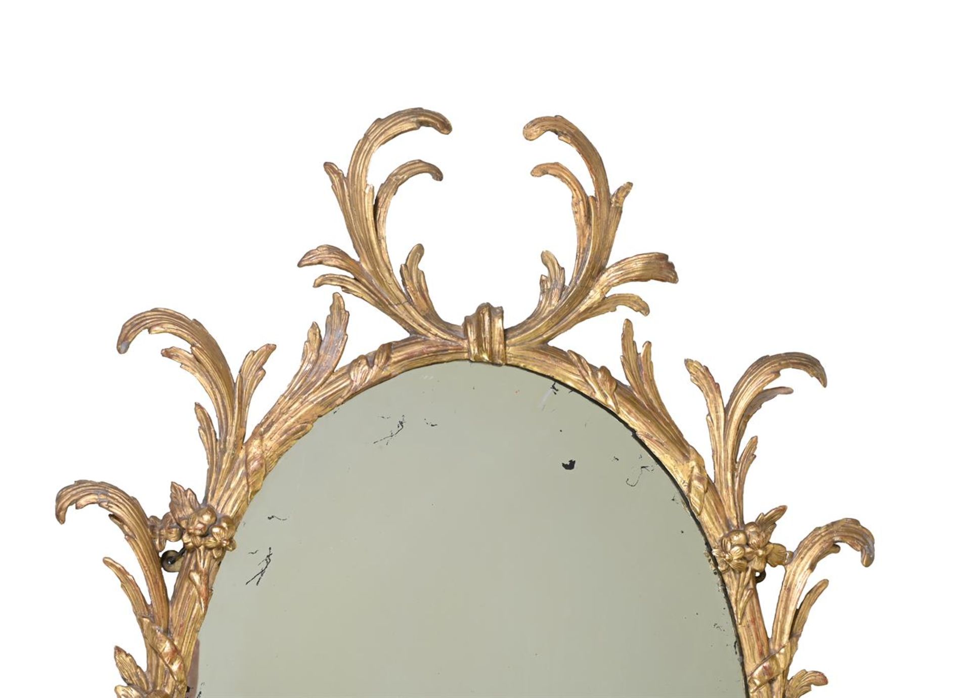 A GEORGE III CARVED GILTWOOD MIRROR, CIRCA 1760 - Image 2 of 3