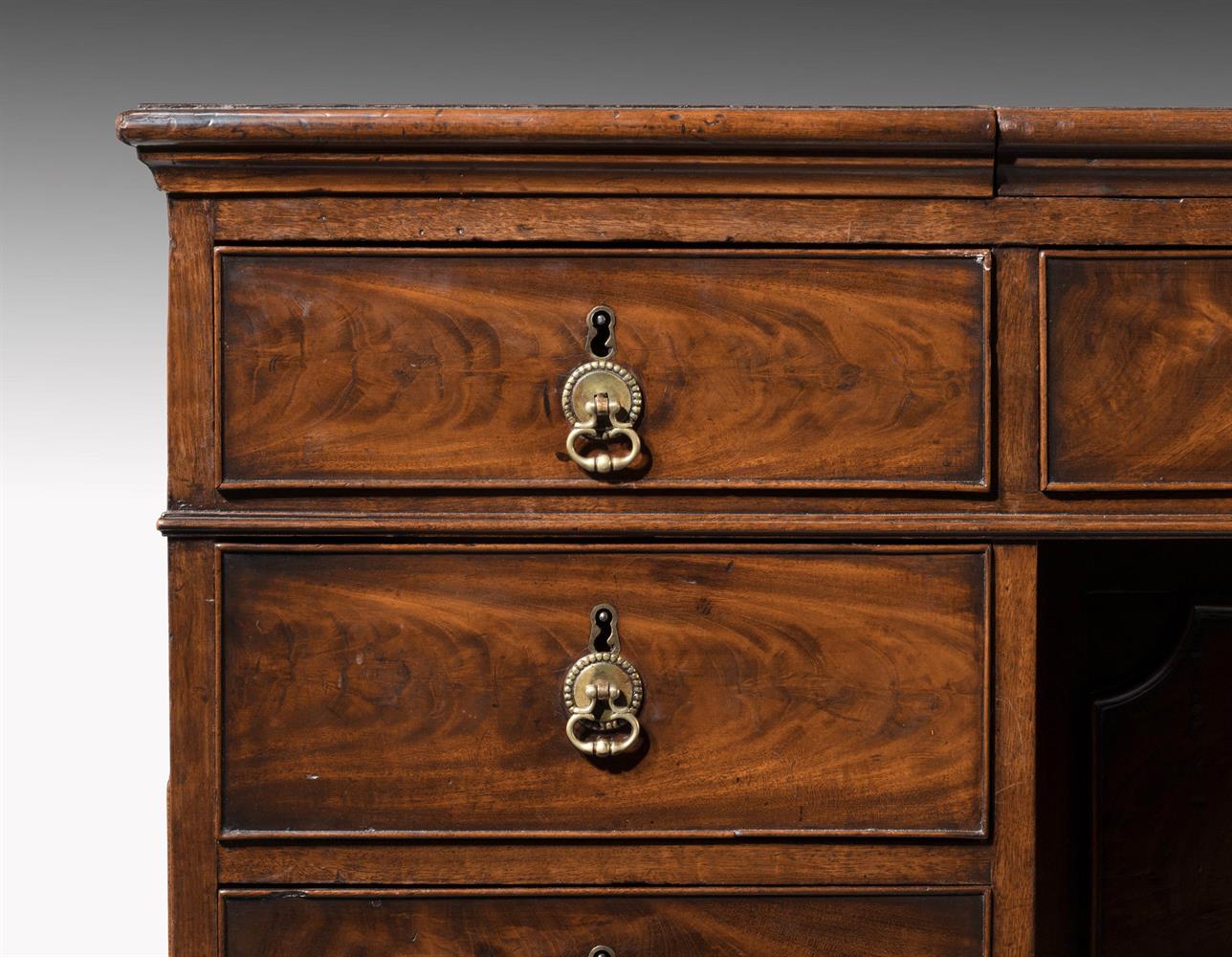 A MAHOGANY PARTNER'S PEDESTAL DESKFIRST QUARTER 19TH CENTURY - Image 8 of 9