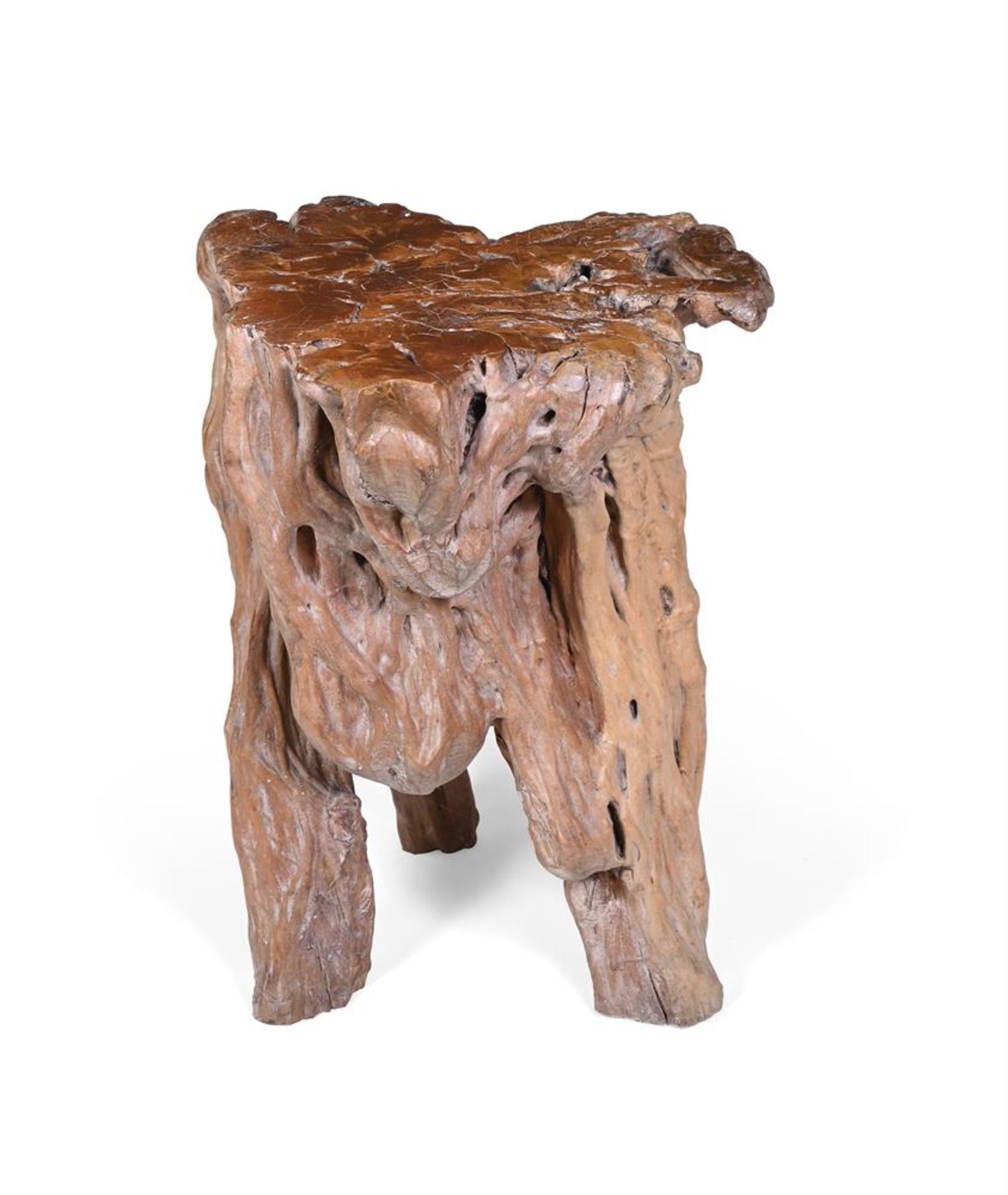 A RUSTIC TABLE FORMED FROM A TREE ROOT, 19TH/ 20TH CENTURY - Image 2 of 2