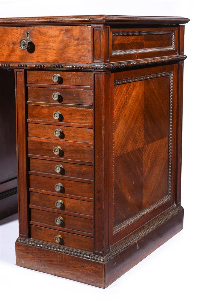 A VICTORIAN WALNUT KNEEHOLE DESK, LATE 19TH CENTURY - Image 2 of 4