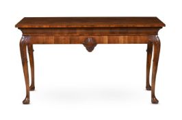 A WALNUT CONSOLE OR SERVING TABLE IN IRISH GEORGE II STYLE, 20TH CENTURY