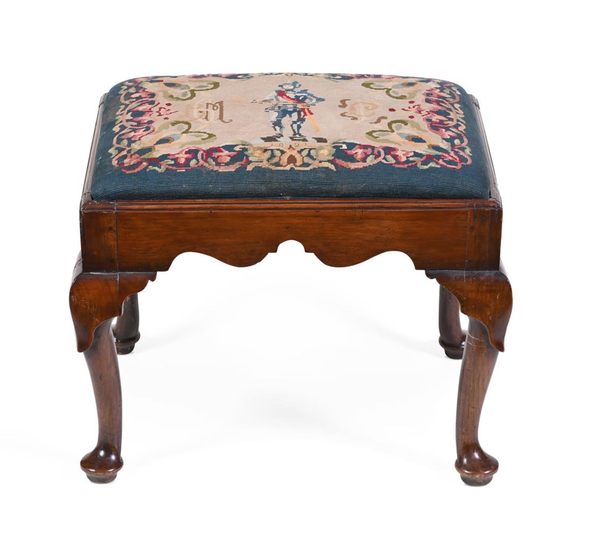 A GEORGE II CHESTNUT STOOL, MID 18TH CENTURY