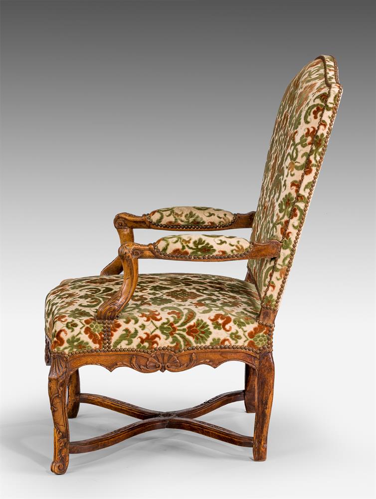 A PAIR OF LOUIS XV WALNUT FAUTEUILS, MID 18TH CENTURY - Image 6 of 6