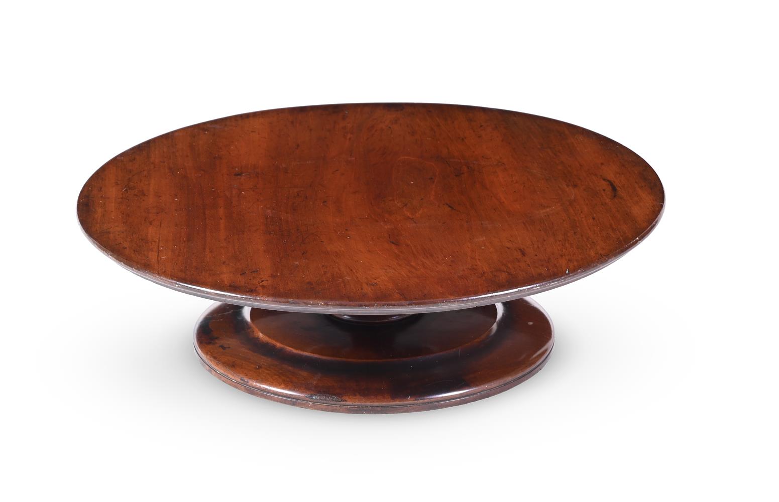 A REGENCY MAHOGANY LAZY SUSAN, CIRCA 1820