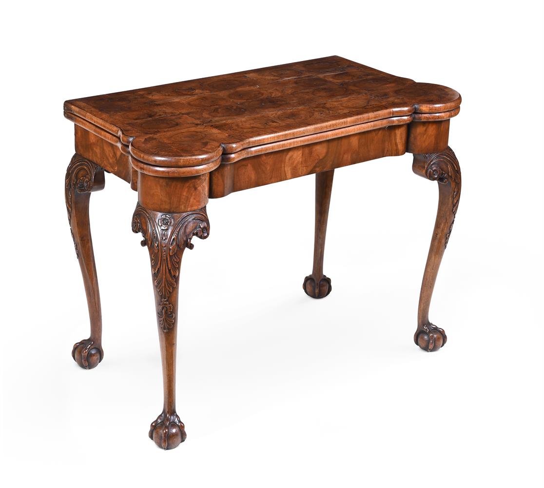 A WALNUT FOLDING CARD TABLE 18TH CENTURY STYLE - Image 2 of 7