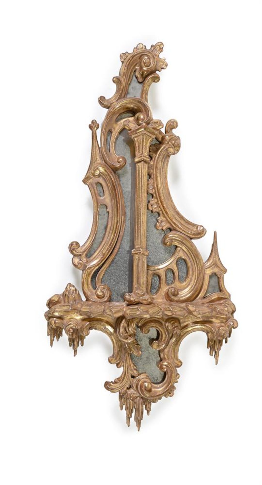 A PAIR OF CARVED GILTWOOD MIRRORS, IN GEORGE III STYLE, LATE 19TH/ 20TH CENTURY - Image 3 of 5