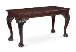 A MAHOGANY SERVING TABLE, 20TH CENTURY, IN GEORGE II 'CHIPPENDALE' STYLE