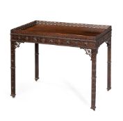 A GEORGE III MAHOGANY SILVER TABLE IN THE MANNER OF THOMAS CHIPPENDALE