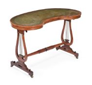 Y A VICTORIAN ROSEWOOD WRITING TABLE, 19TH CENTURY
