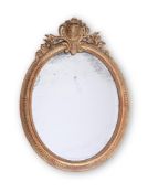 A VICTORIAN GILTWOOD AND COMPOSITION MIRROR, SECOND HALF 19TH CENTURY