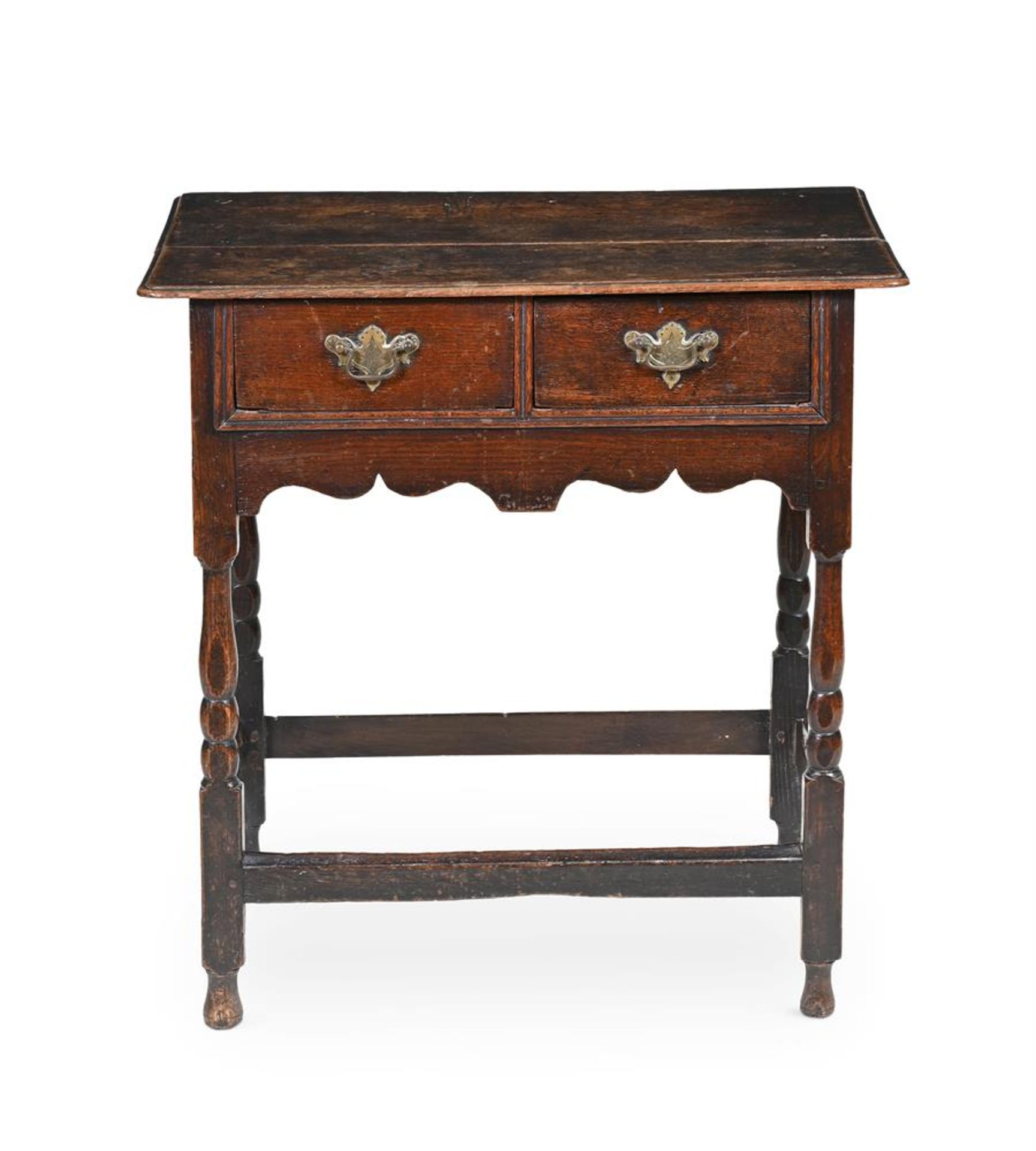 A GEORGE I OAK SIDE TABLE, EARLY 18TH CENTURY