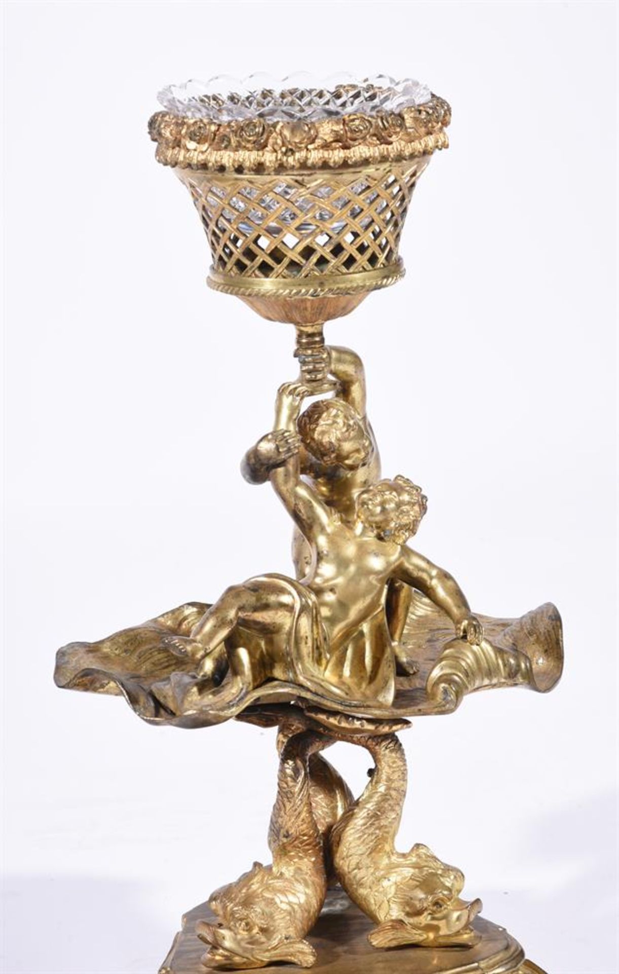 A LARGE ORNATE GILT METAL TABLE CENTREPIECE, LATE 18TH CENTURY AND LATER - Image 2 of 4