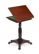 A REGENCY MAHOGANY READING AND GAMES TABLE, EARLY 19TH CENTURY