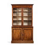 A REGENCY MAHOGANY BOOKCASE, FIRST HALF 19TH CENTURY