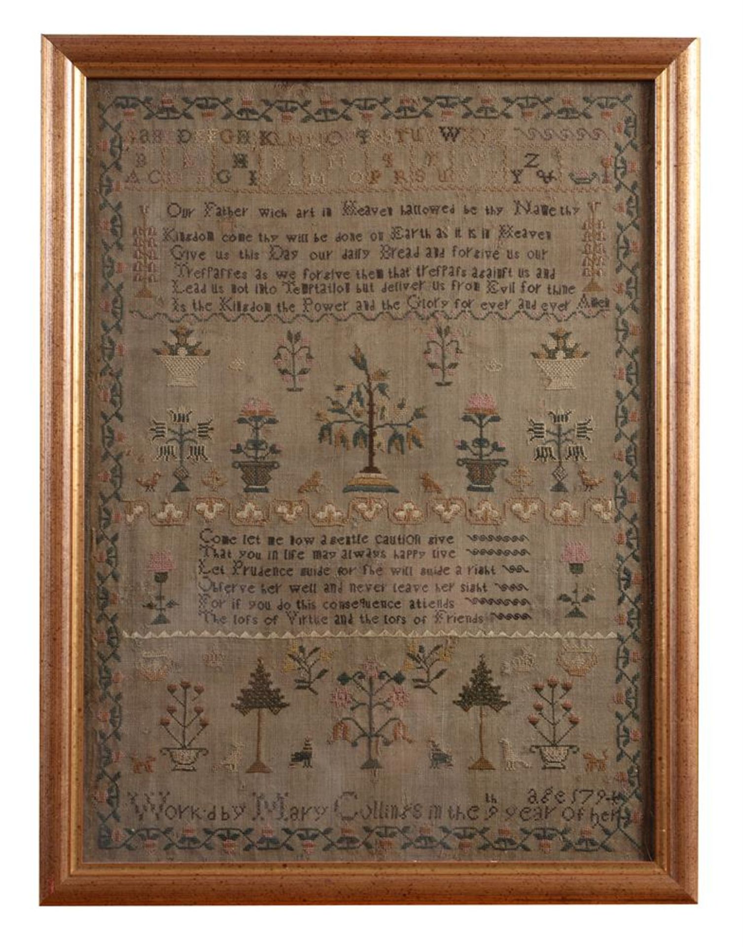 TWO NEEDLEWORK SAMPLERS, DATED 1794 AND 1825 RESPECTIVELY - Image 2 of 6