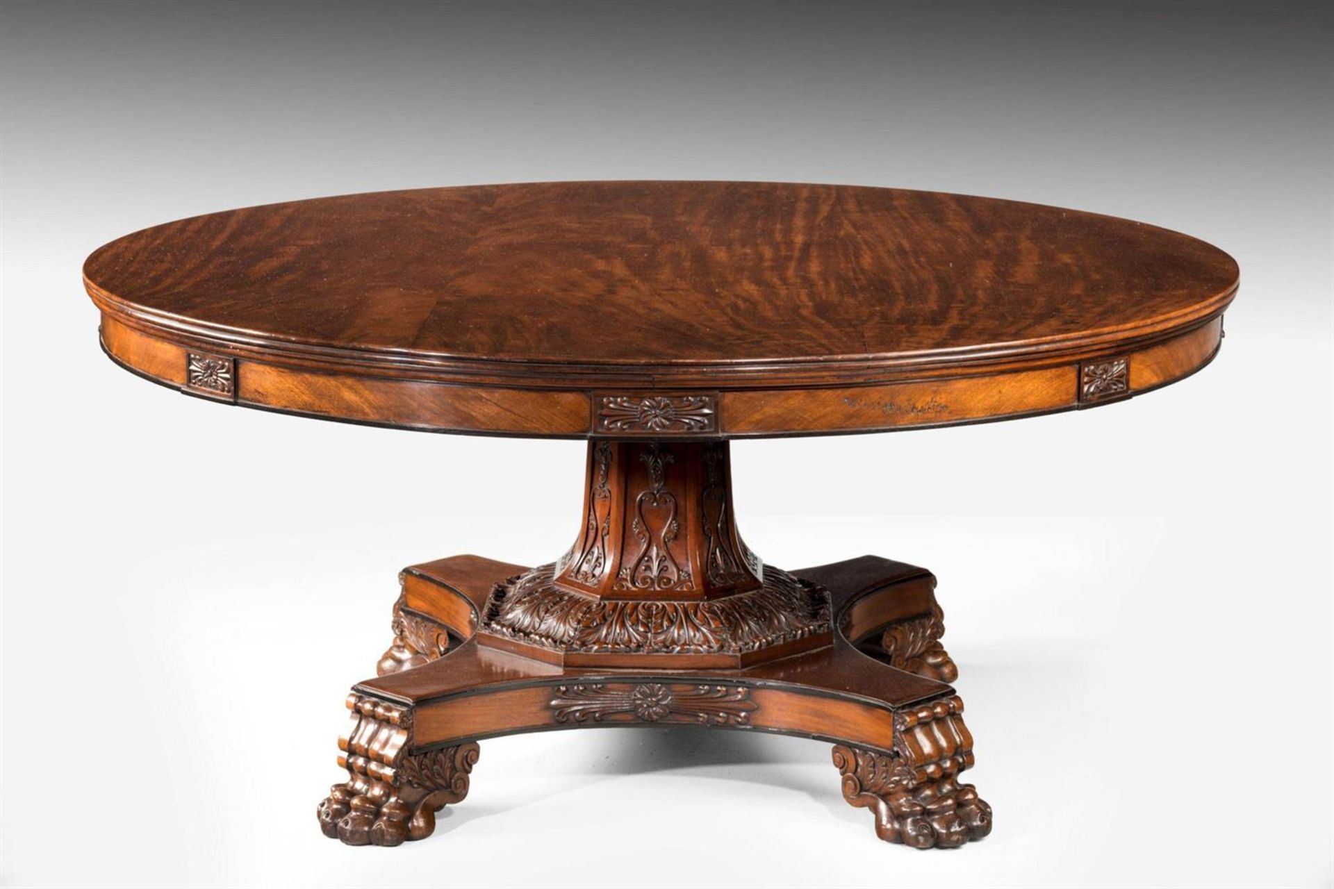 A MAHOGANY AND EBONISED CENTRE TABLE, MID 19TH CENTURY - Bild 3 aus 6