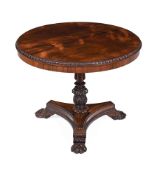 Y A GEORGE IV ROSEWOOD SMALL CENTRE TABLE