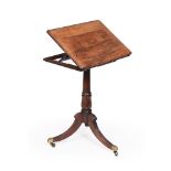 A GEORGE IV MAHOGANY WRITING/READING TABLE, CIRCA 1825