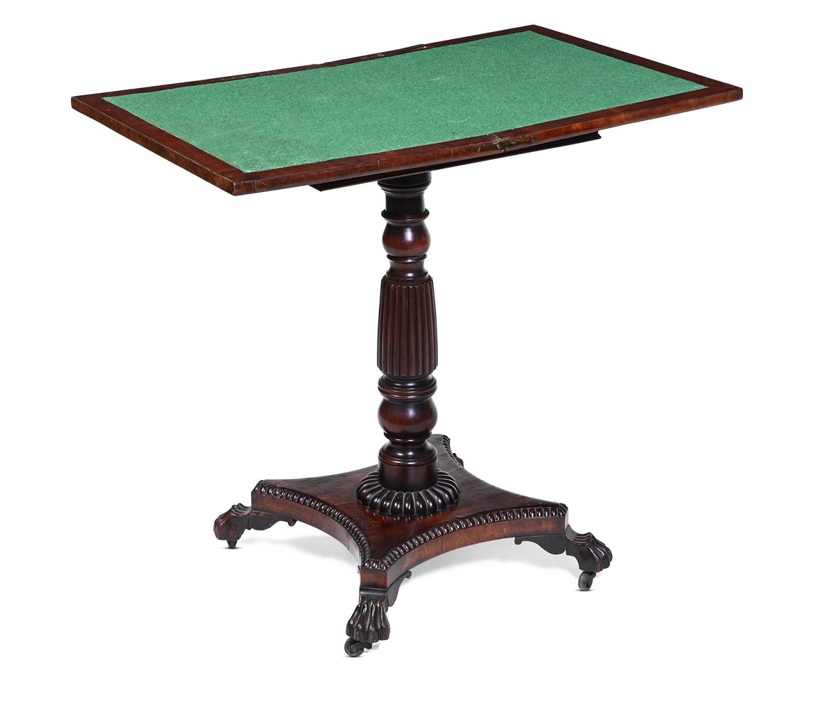 A REGENCY MAHOGANY READING AND GAMES TABLE, EARLY 19TH CENTURY - Image 3 of 3