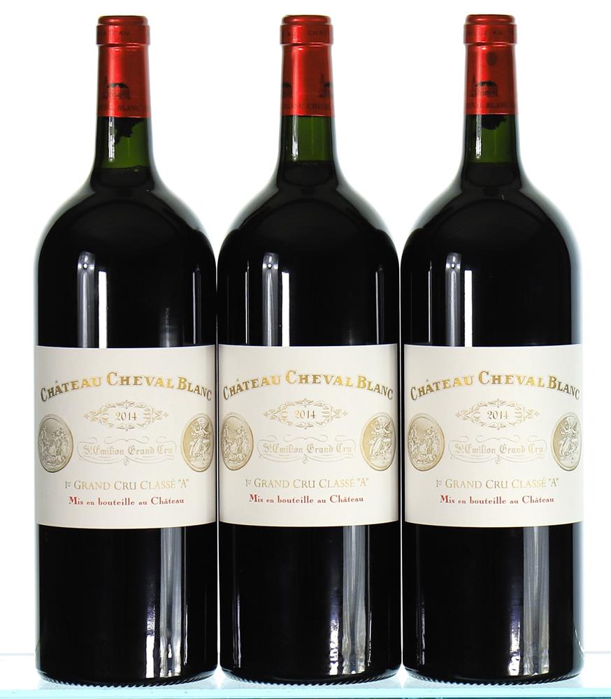 ß 2014 Chateau Cheval Blanc Premier Grand Cru Classe A, Saint-Emilion Grand Cru, (Magnums) - In Bond