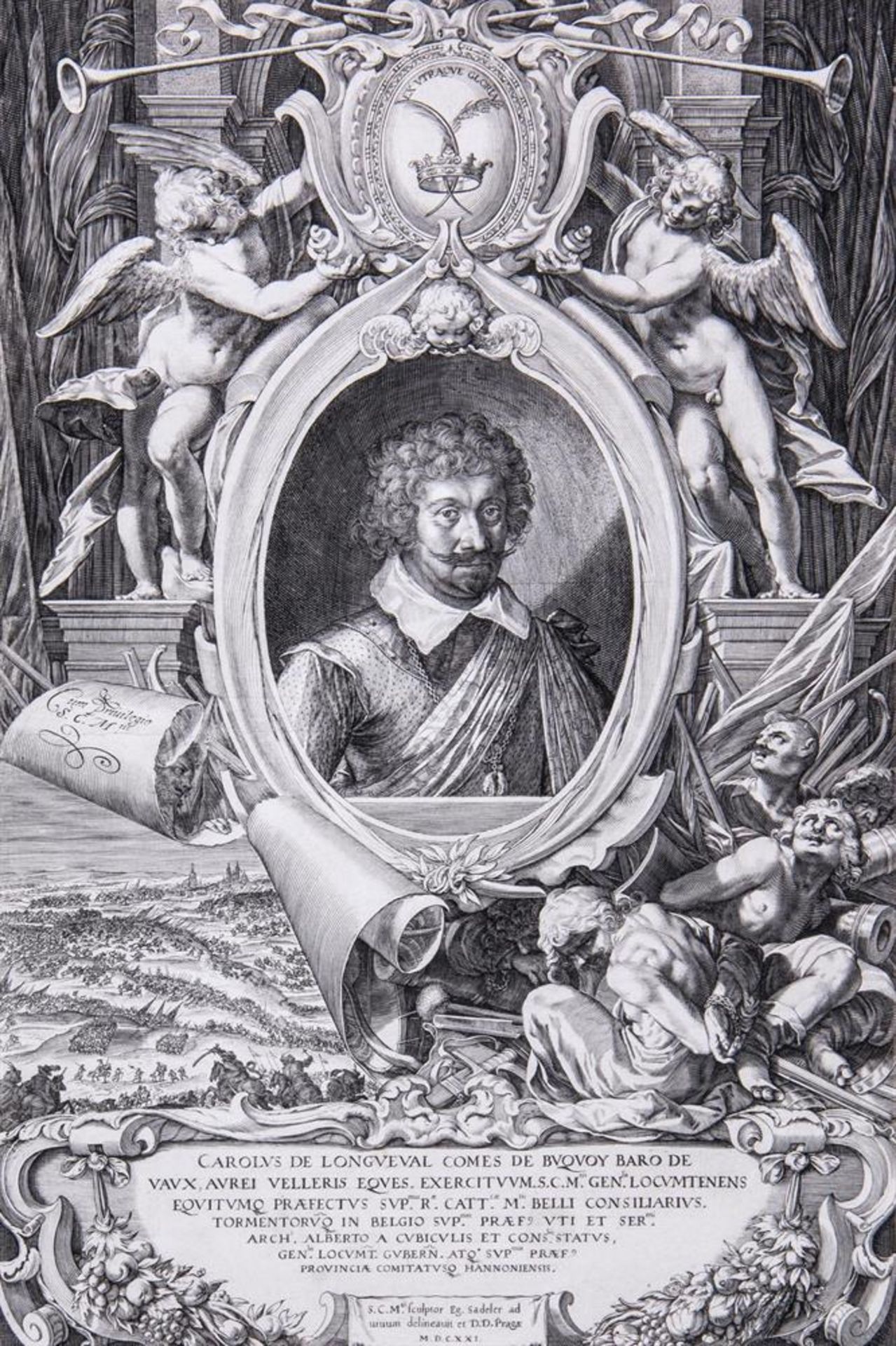 AEGIDIUS SADELER II (1570-1629), PORTRAIT OF CAROLUS DE LONGUEVAL COUNT DE BONGNOY