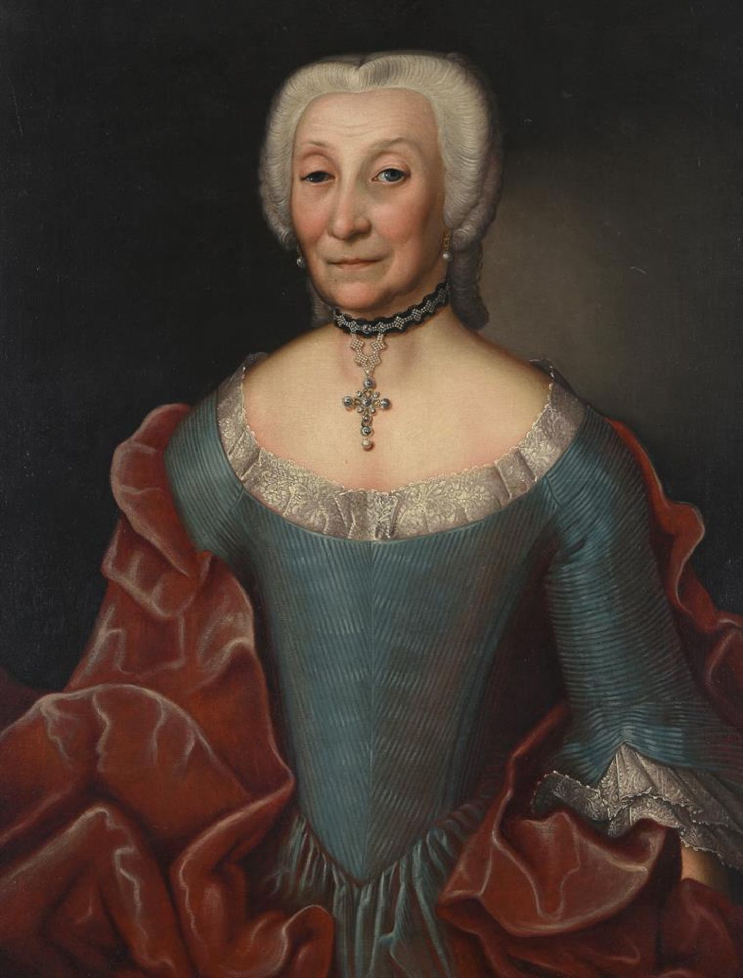 FRENCH SCHOOL (18TH CENTURY), PORTRAIT OF A LADY - Image 2 of 3