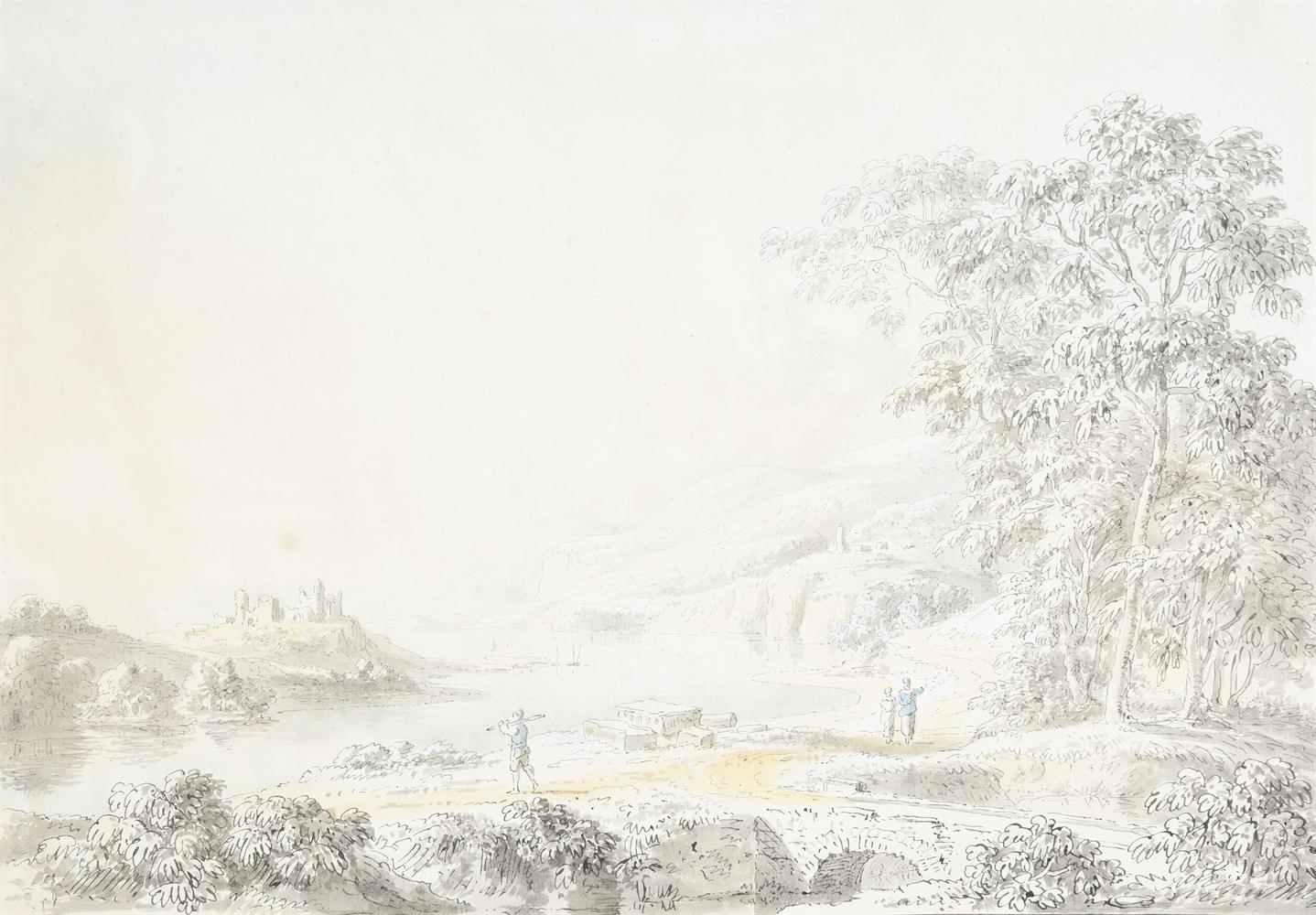 ANTHONY DEVIS (BRITISH 1729-1817), A GROUP OF FIVE MOUNTAINOUS LANDSCAPES WITH TOWNS AND CASTLES - Image 4 of 12