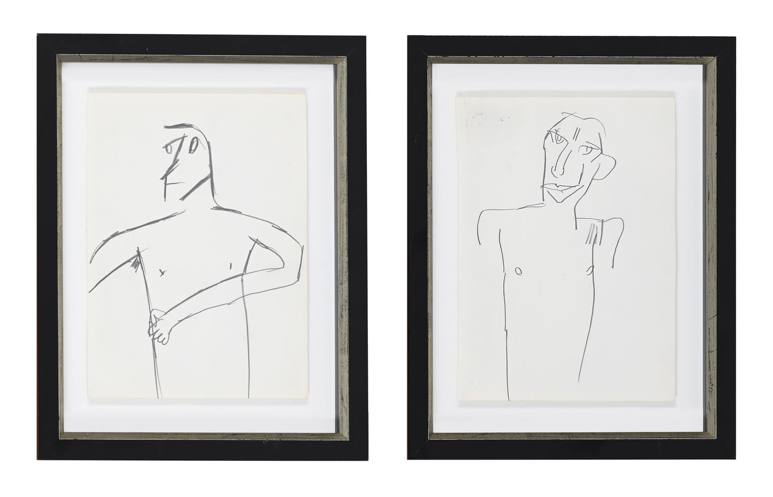 λ KEITH VAUGHAN (BRITISH 1912-1977), TWO STANDING MALE NUDES