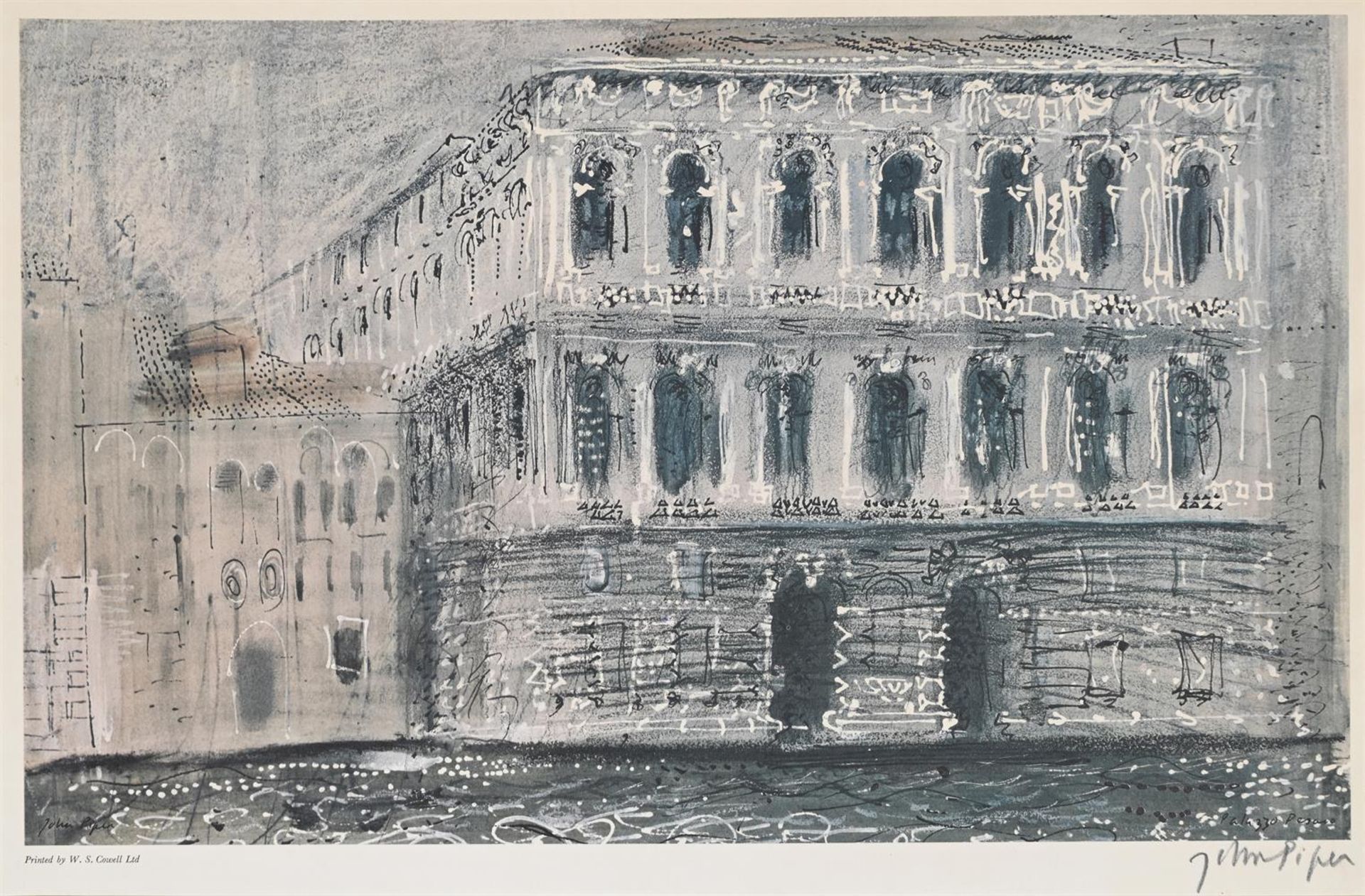 λ JOHN PIPER (BRITISH 1903-1992), PALAZZO PESARO - Bild 2 aus 2