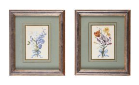 STUDY OF FLOWERS, A SET OF TWO