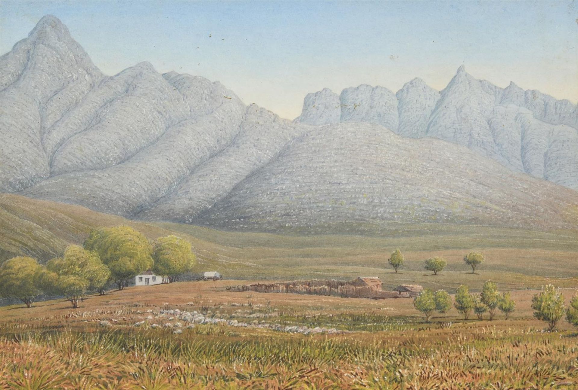 ENGLISH SCHOOL (19TH CENTURY), LANGKLOOF, CAPE OF GOOD HOPE - Image 2 of 2