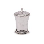 A SILVER CUP WITH ASSOCIATED COVER