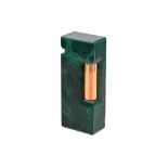 DUNHILL, A MALACHITE LIGHTER