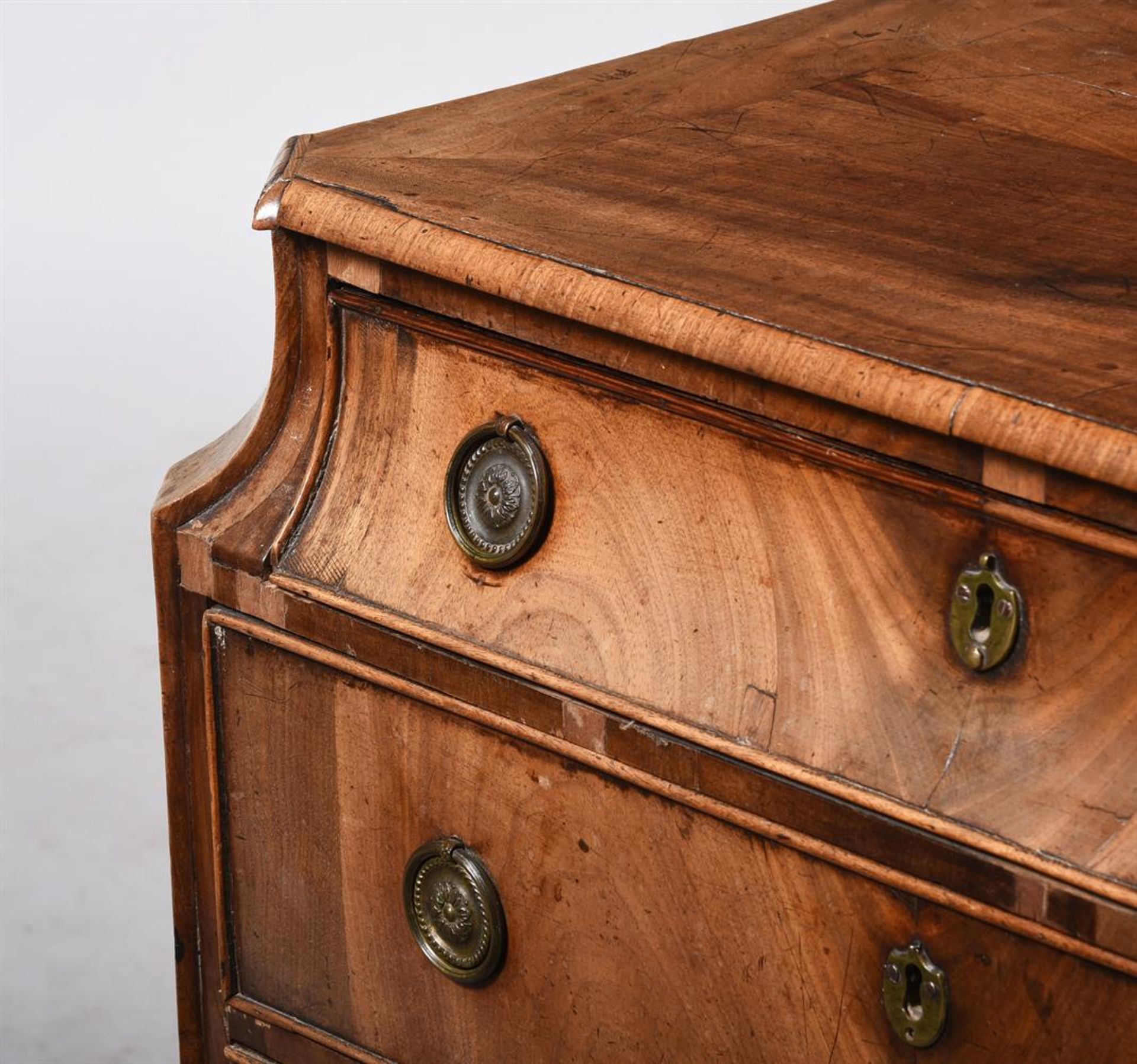 A DUTCH MAHOGANY CHEST OF DRAWERS - Image 2 of 2