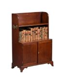 A GEORGE III MAHOGANY BOOKCASE SIDE CABINET