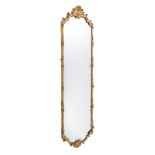A VICTORIAN GILTWOOD AND GILT GESSO WALL MIRROR